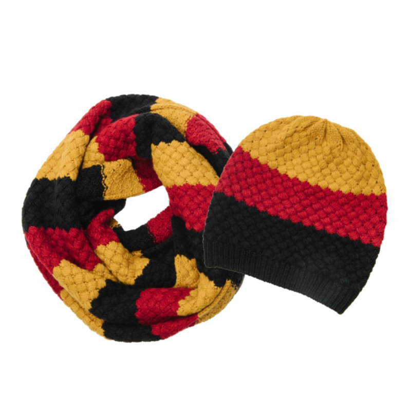 Horseware Sunflower Knitted Hat And Snood Set - Yellow